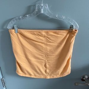 Old Navy orange cropped tube top with built in bra - size 2X